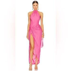 Chic Strapless Pink Dress